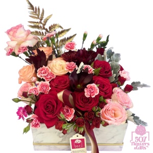caja Floral mixta love